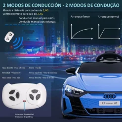 - Coche eléctrico Audi RS e-tron GT*Homcom