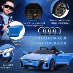 - Coche eléctrico Audi RS e-tron GT*Homcom