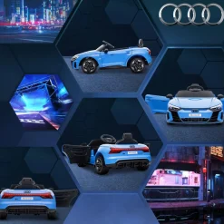 - Coche eléctrico Audi RS e-tron GT*Homcom