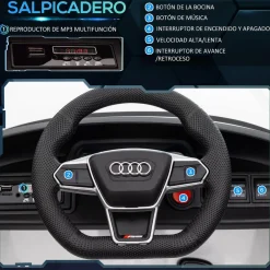 - Coche eléctrico Audi RS e-tron GT blanco*Homcom New