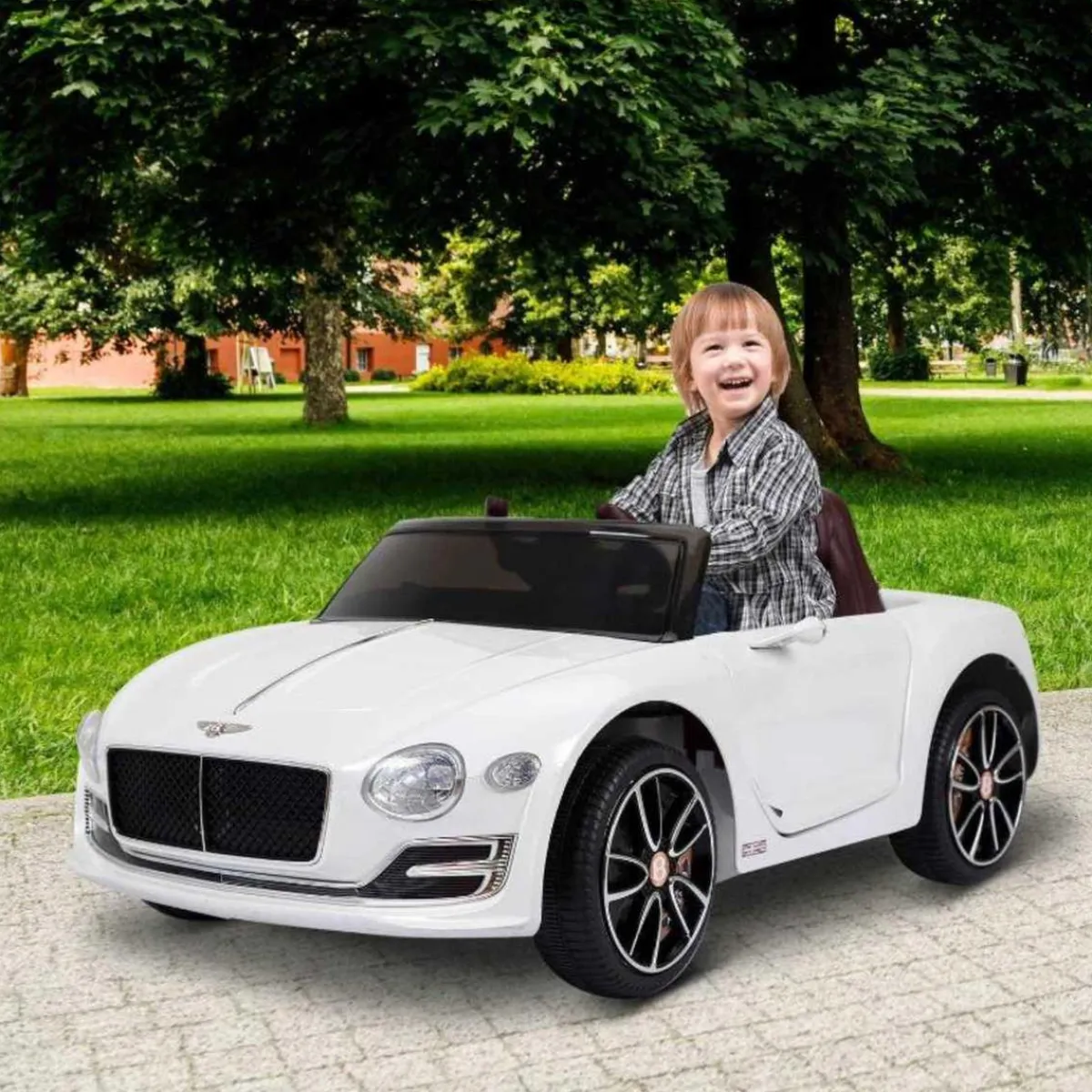 - Coche Eléctrico Bentley GT Blanco con control remoto*Homcom Sale