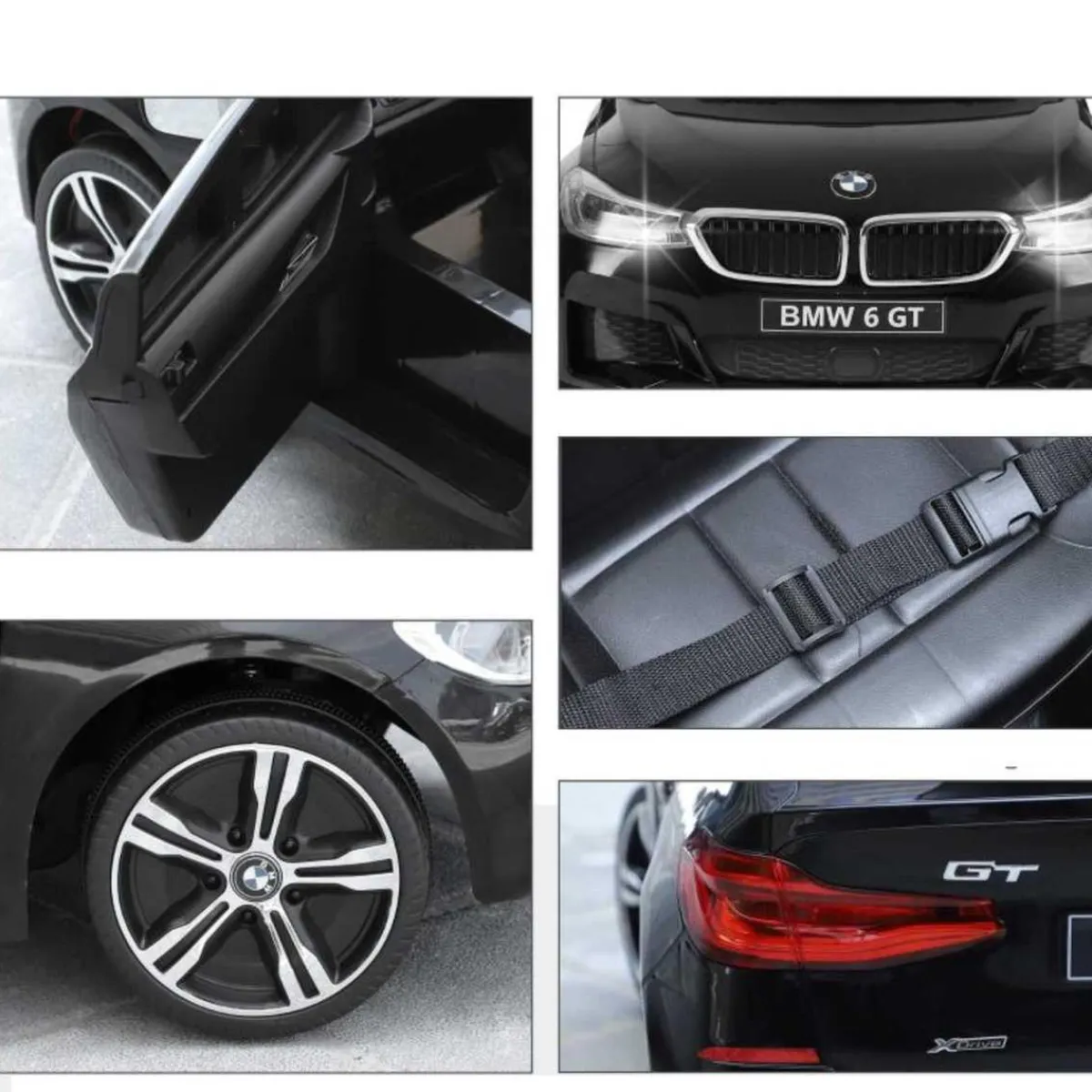 New - Coche Eléctrico Infantil BMW 6GT Vehículos De Batería O A Pedales