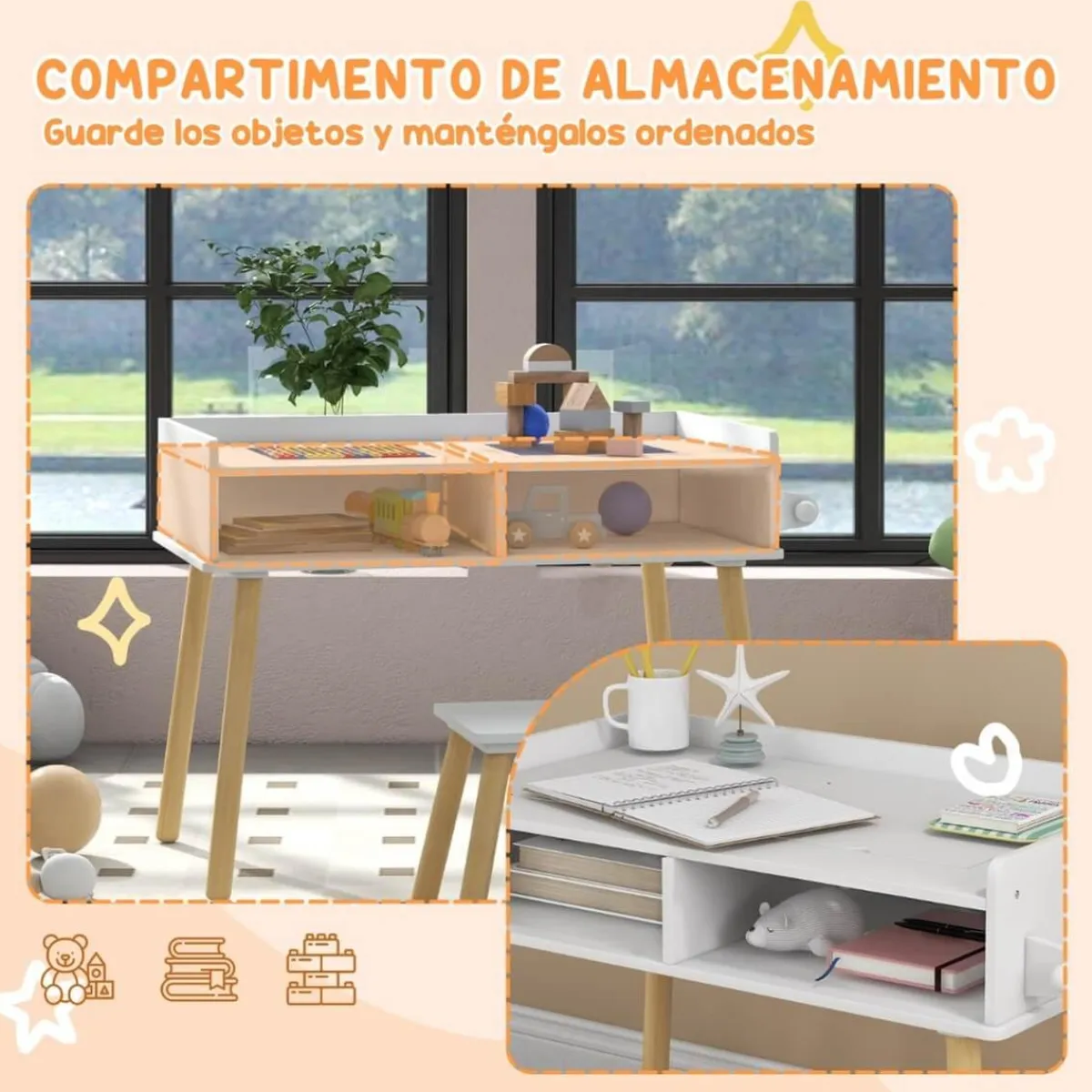 Online - Conjunto Mesa + silla con accesorios Estilo De Vida