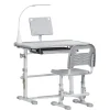 - Conjunto Pupitre reclinable + Silla Gris*Homcom Best