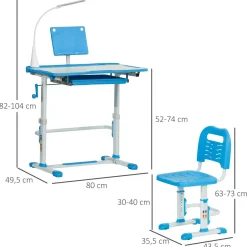 Sale - Conjunto Pupitre reclinable + Silla Azul Estilo De Vida