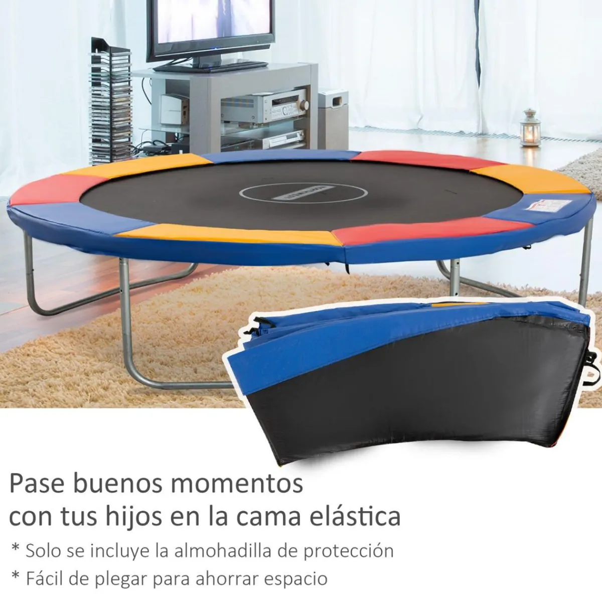 - Cubierta de protección para cama elástica Ø 305 cm multicolor*Homcom Outlet