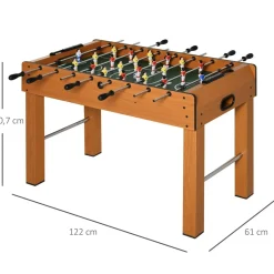 - Futbolín madera 122 x 61 cm*Homcom Hot