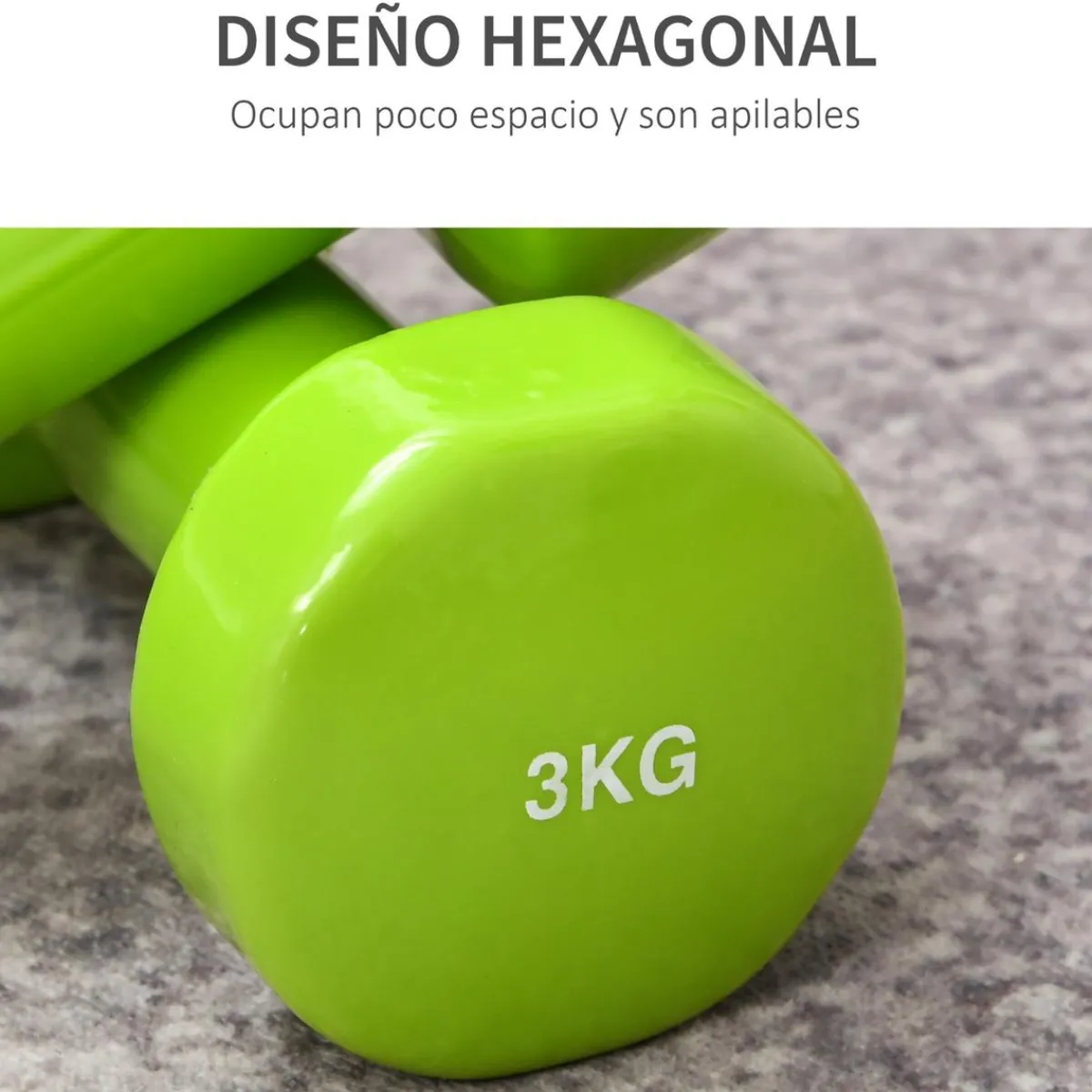 Hot - Juego de 8 mancuernas hexagonales Deportes