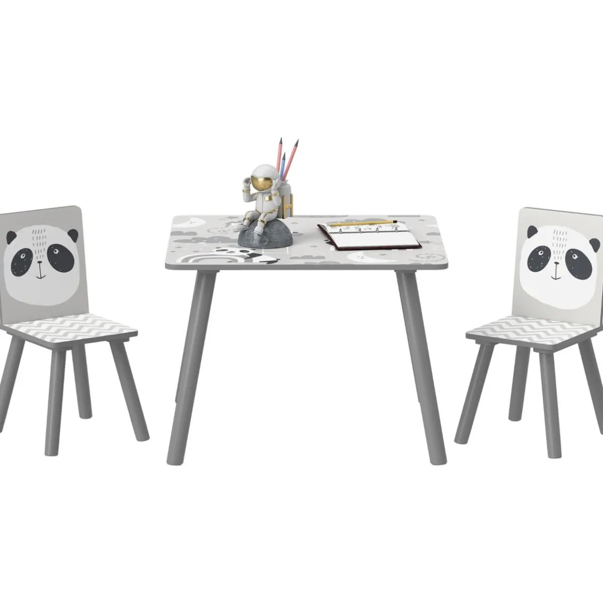 Hot Homcom - Mesa con 2 sillas Panda Estilo De Vida