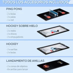 - Mesa multijuegos 6 en 1*Homcom Sale