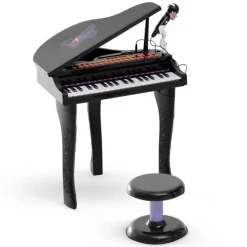 Best - Mini Piano Electrónico de Juguete Negro Música|Electrónicos