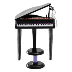 Best - Mini Piano Electrónico de Juguete Negro Música|Electrónicos