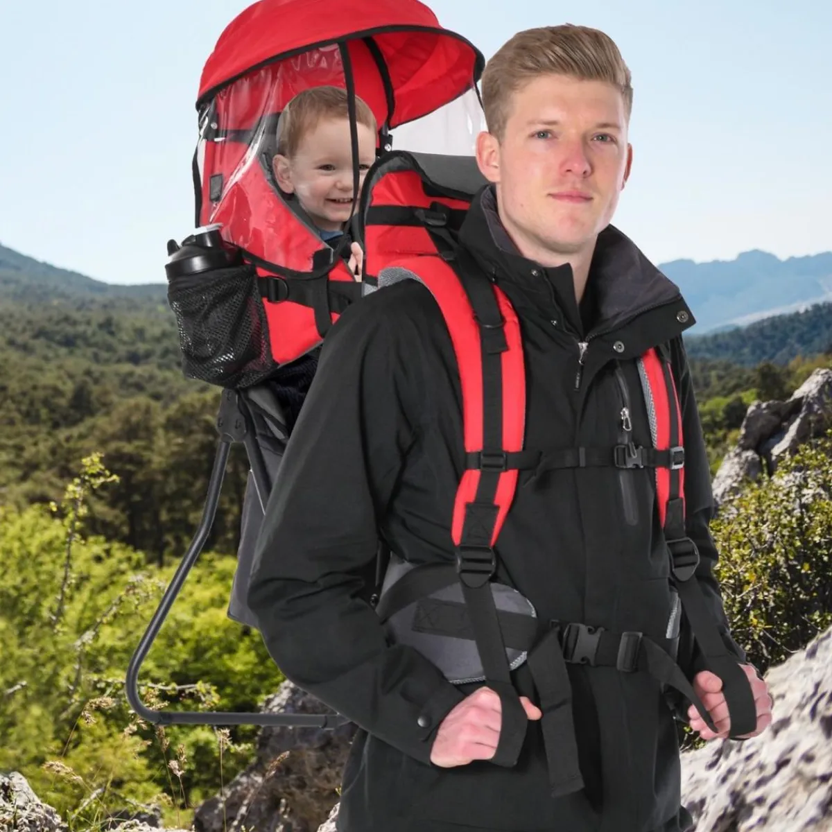 - Mochila portabebés plegable*Homcom Hot