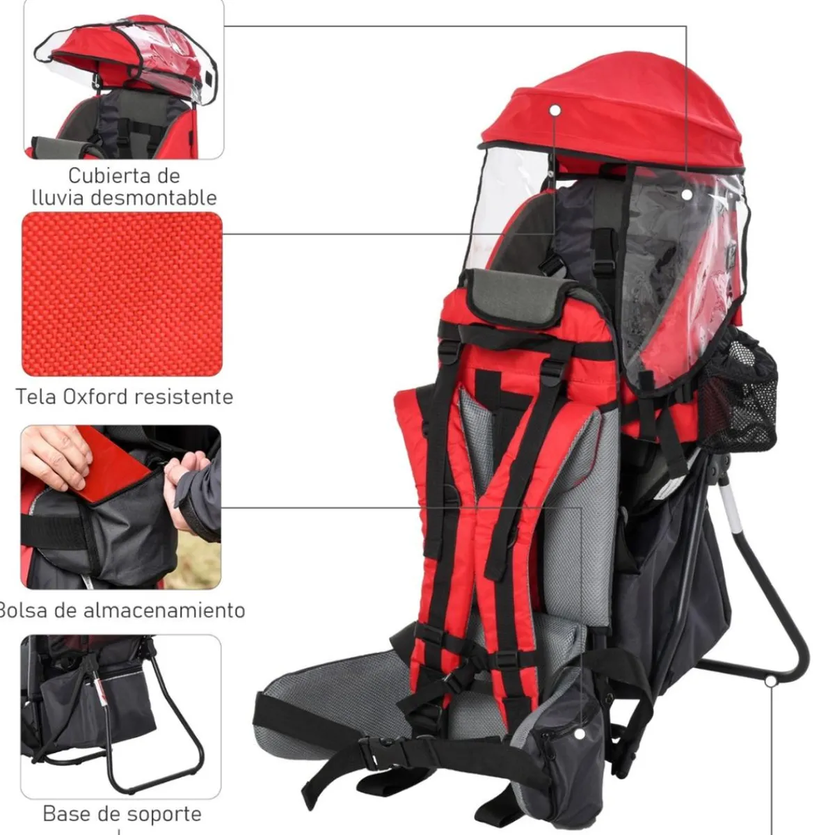 - Mochila portabebés plegable*Homcom Hot