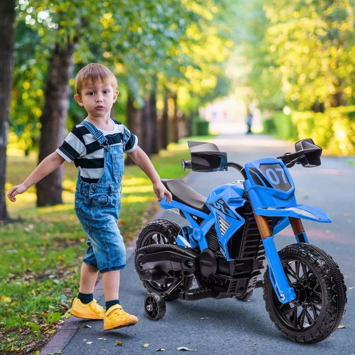 Homcom - Moto eléctrica batería 6 V Azul*AIYAPLAY Best
