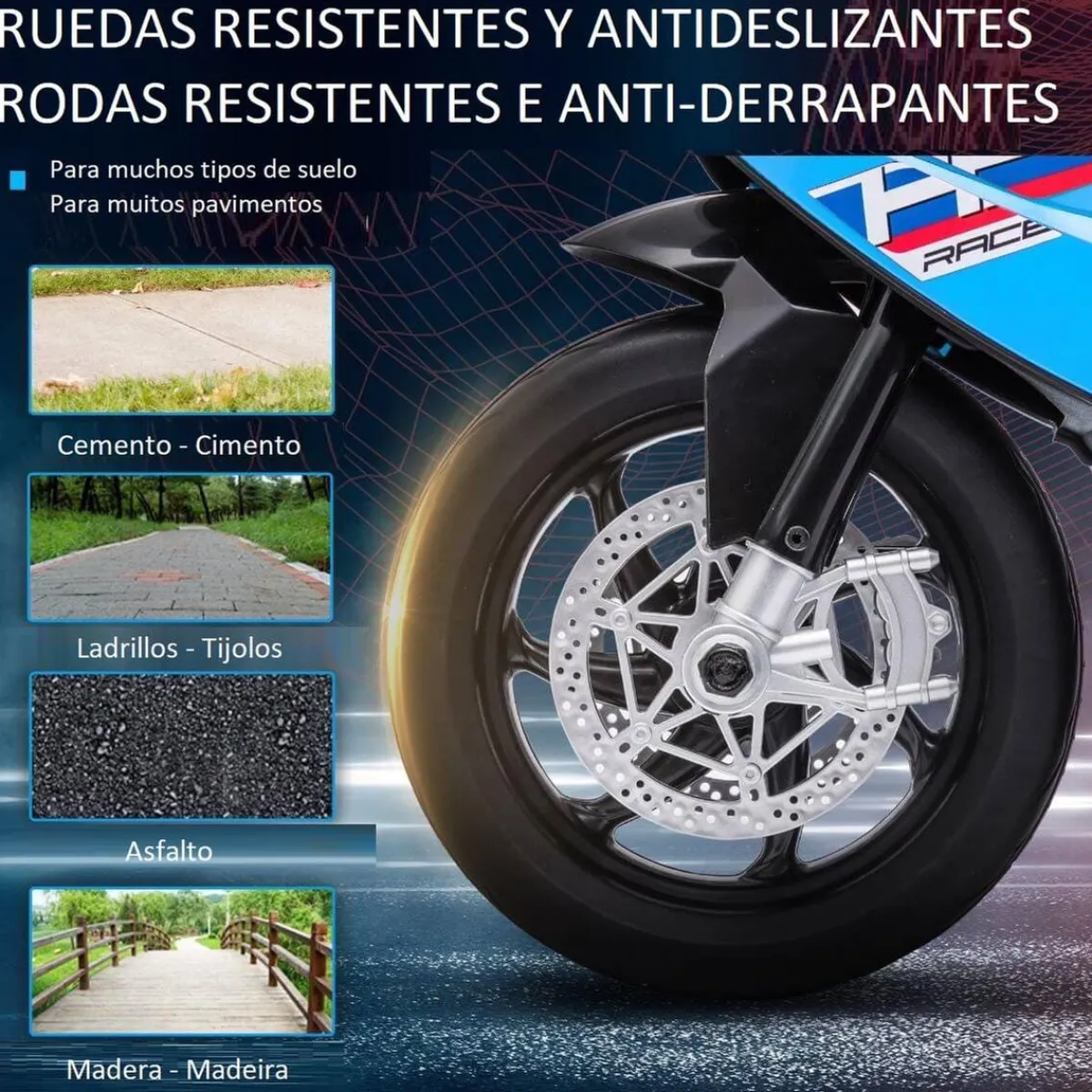 Sale - Moto eléctrica BMW HP4 azul Vehículos De Batería O A Pedales