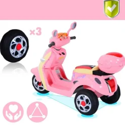 - Moto Eléctrica Infantil Tipo Triciclo*Homcom Sale
