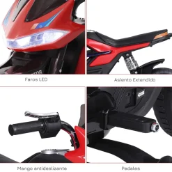 - Moto infantil eléctrica Trial con batería*Homcom New