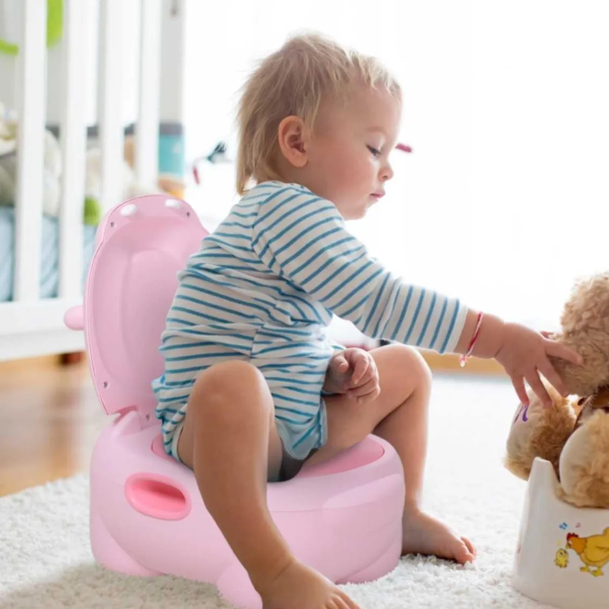- Orinal Infantil Hipopótamo Rosa*Homcom New
