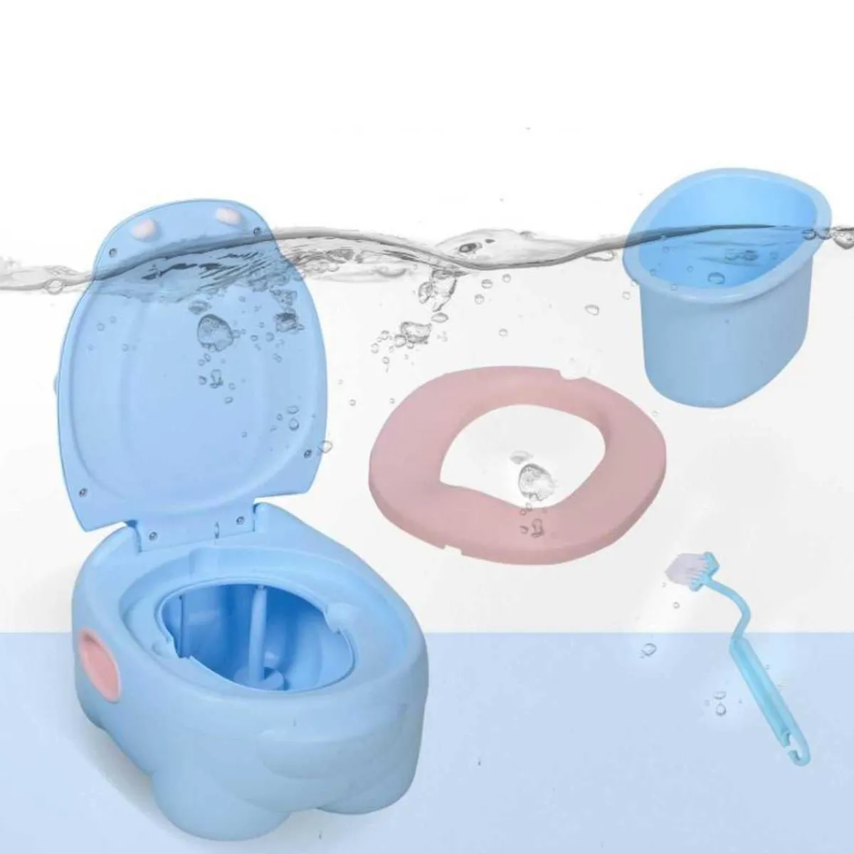 - Orinal Infantil Hipopótamo Azul*Homcom Sale