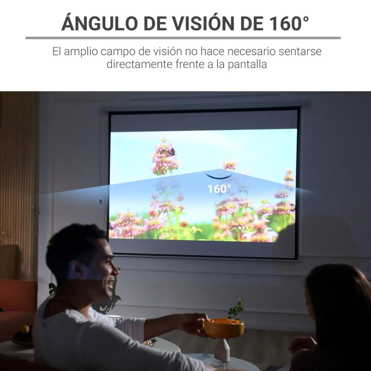 - Pantalla de proyección motorizada 120''con mando*Homcom Best