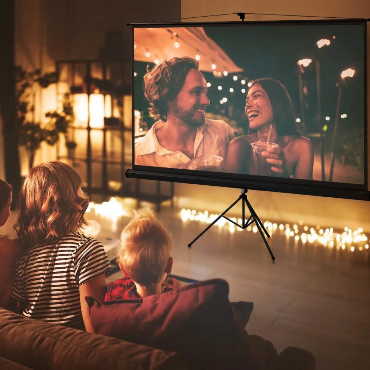 Best - Pantalla de proyección 100'' Negro Electrónicos