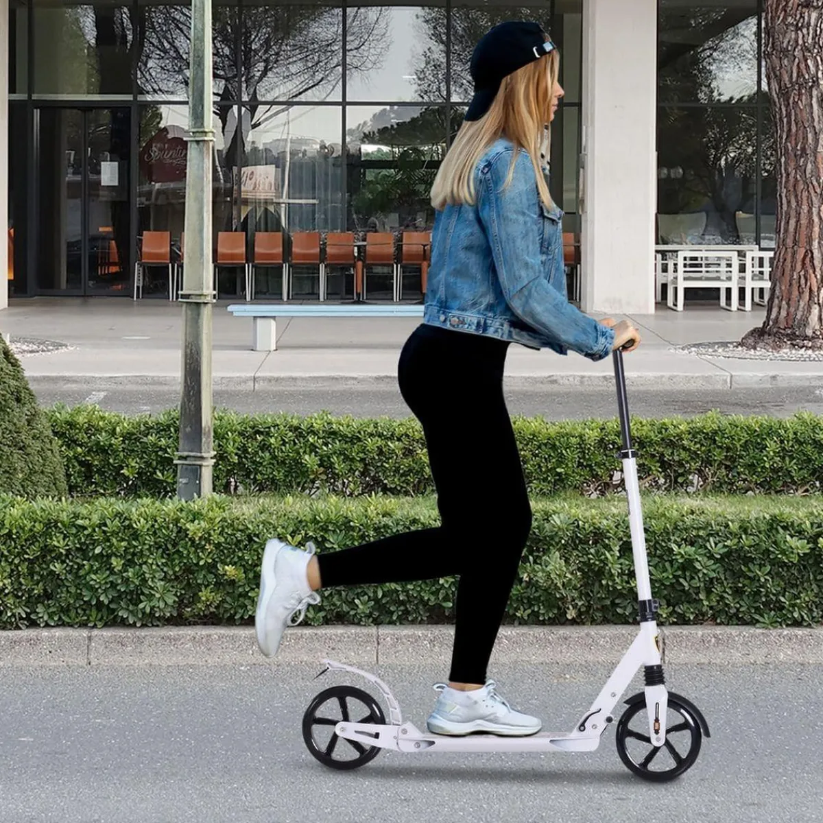 - Patinete plegable blanco*Homcom