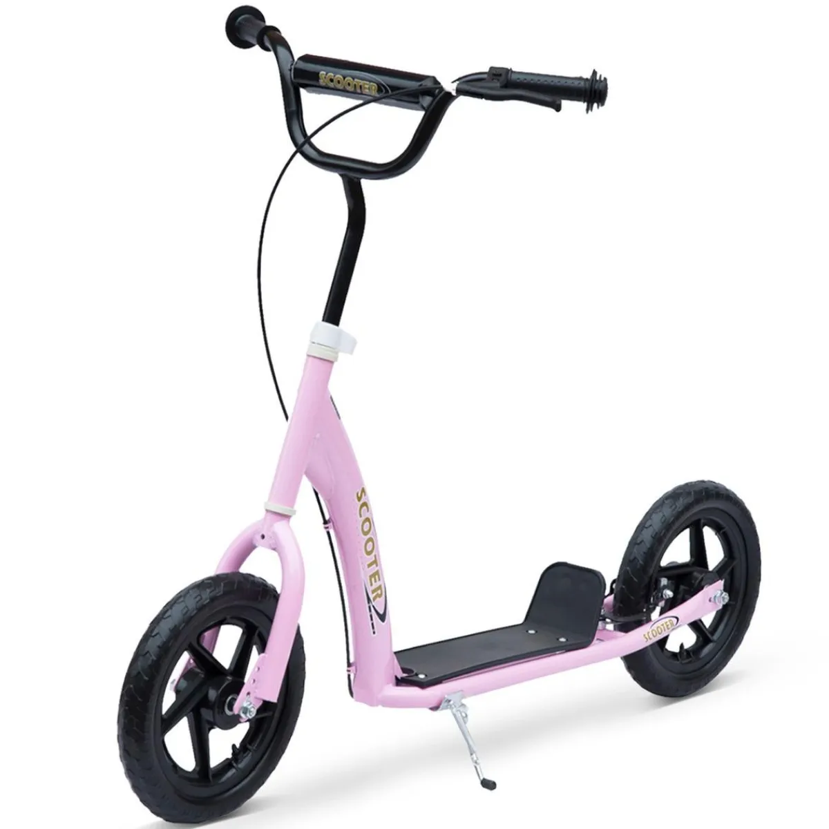 New - Patinete Scooter Ajustable 2 ruedas Rosa Patines Y Monopatines