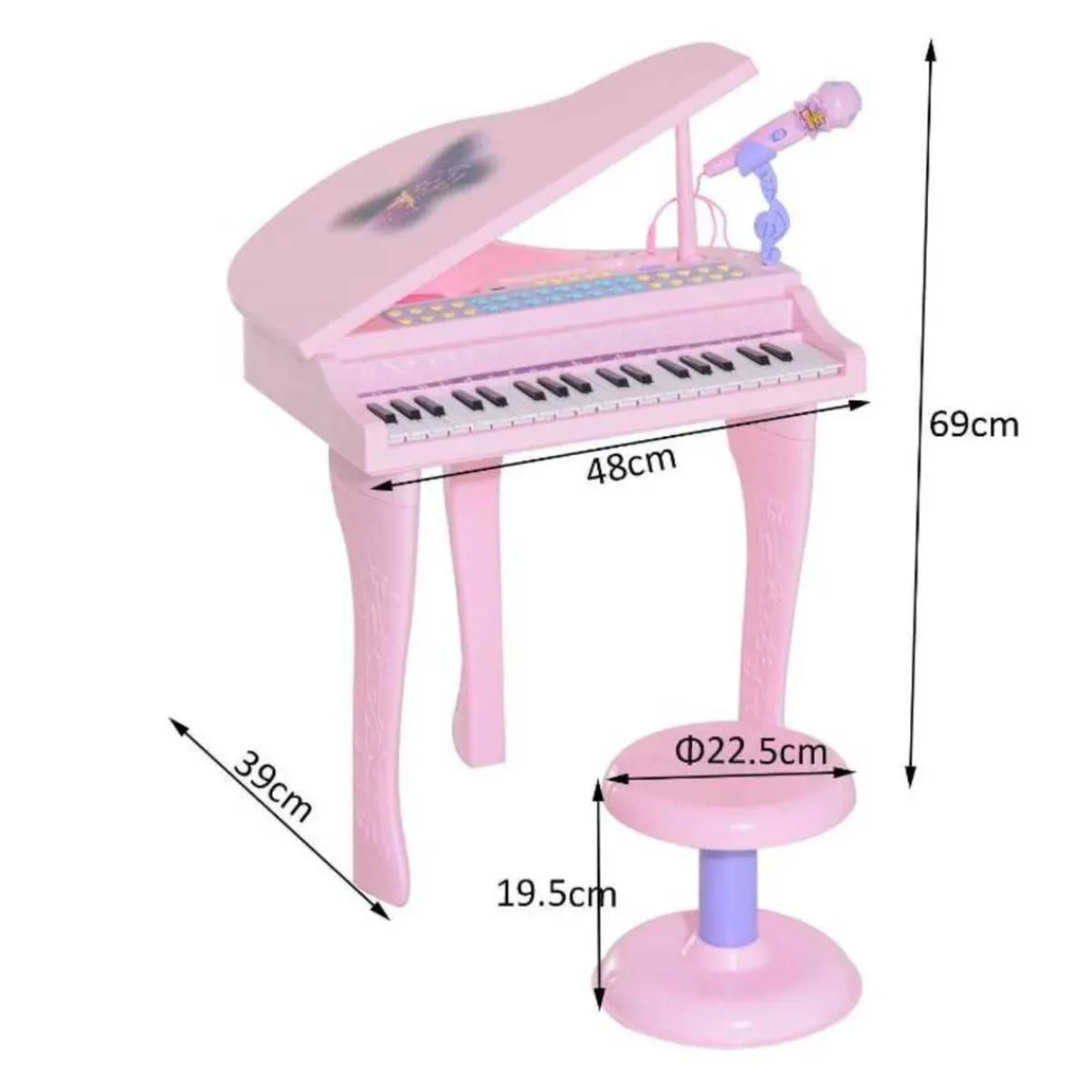 Clearance - Piano Infantil Electrónico Rosa Música|Electrónicos