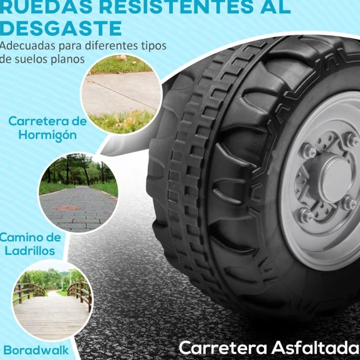 Sale Homcom - Quad eléctrico Honda Negro Vehículos De Batería O A Pedales