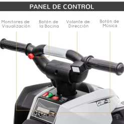 New - Quad eléctrico 12V blanco Vehículos De Batería O A Pedales