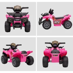 - Quad eléctrico 6V rosa*Homcom Best