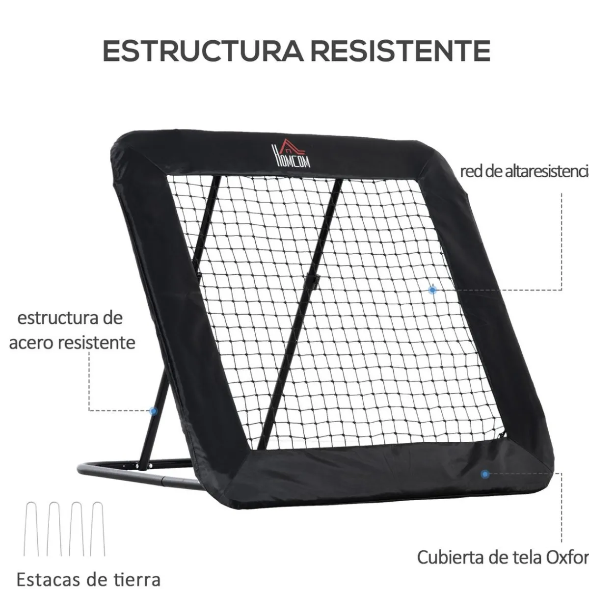 - Red de rebote con ángulo ajustable*Homcom Sale
