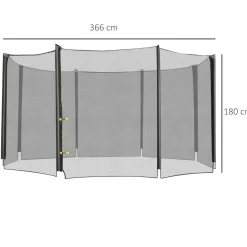 - Red seguridad para cama elástica 366 cm*Homcom Clearance