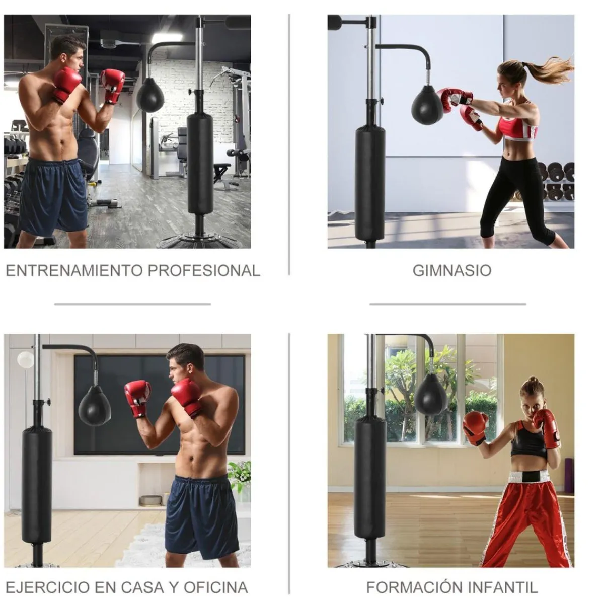 - Saco de boxeo de pie*Homcom