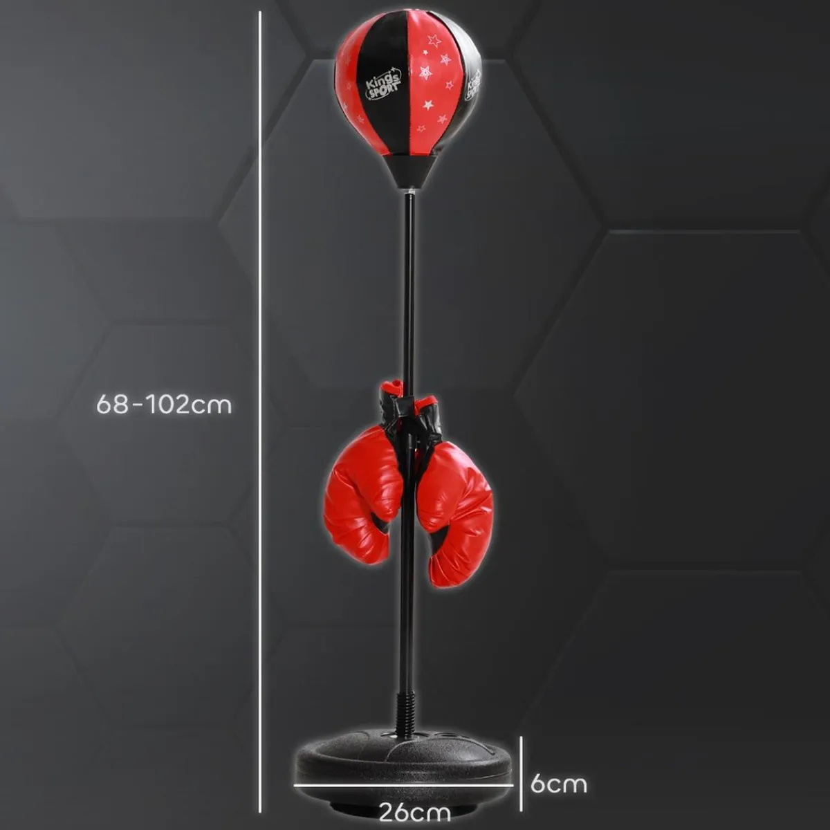 Outlet Homcom - Saco de boxeo infantil de pie 102 cm Deportes