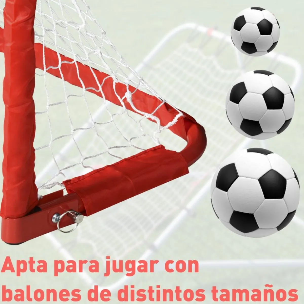 - Set de 2 porterías plegables de fútbol*Homcom