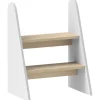 Best Homcom - Taburete 2 peldaños Blanco Estilo De Vida