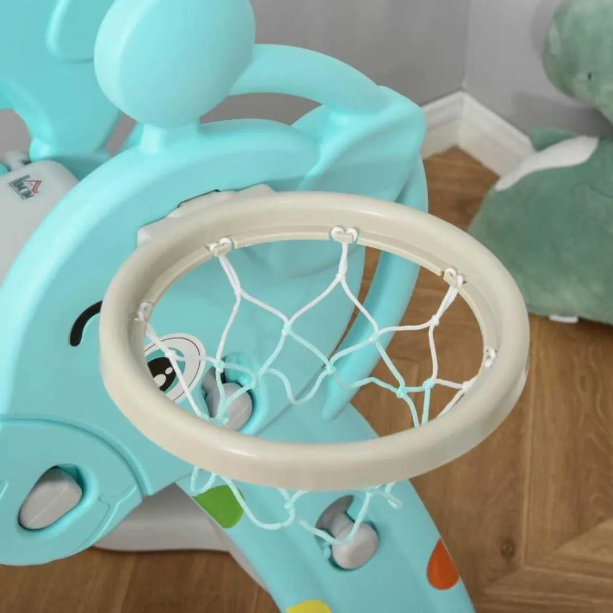 - Tobogán Infantil con Aro Baloncesto*Homcom Hot