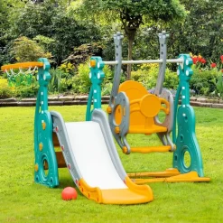 Discount - Tobogán infantil con columpio Toboganes