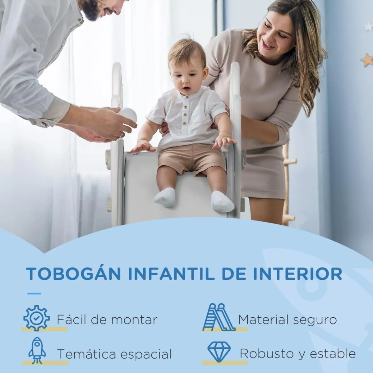 - Tobogán infantil gris Toboganes