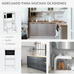 Hot - Torre aprendizaje 2 en 1 madera Gris Estilo De Vida