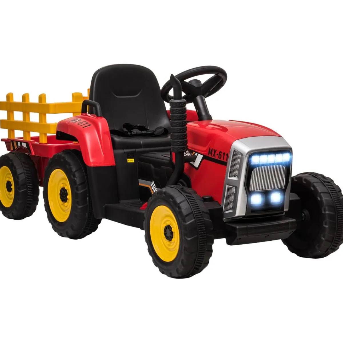- Tractor elécrico Rojo*Homcom