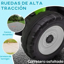 - Tractor elécrico Verde*Homcom Clearance