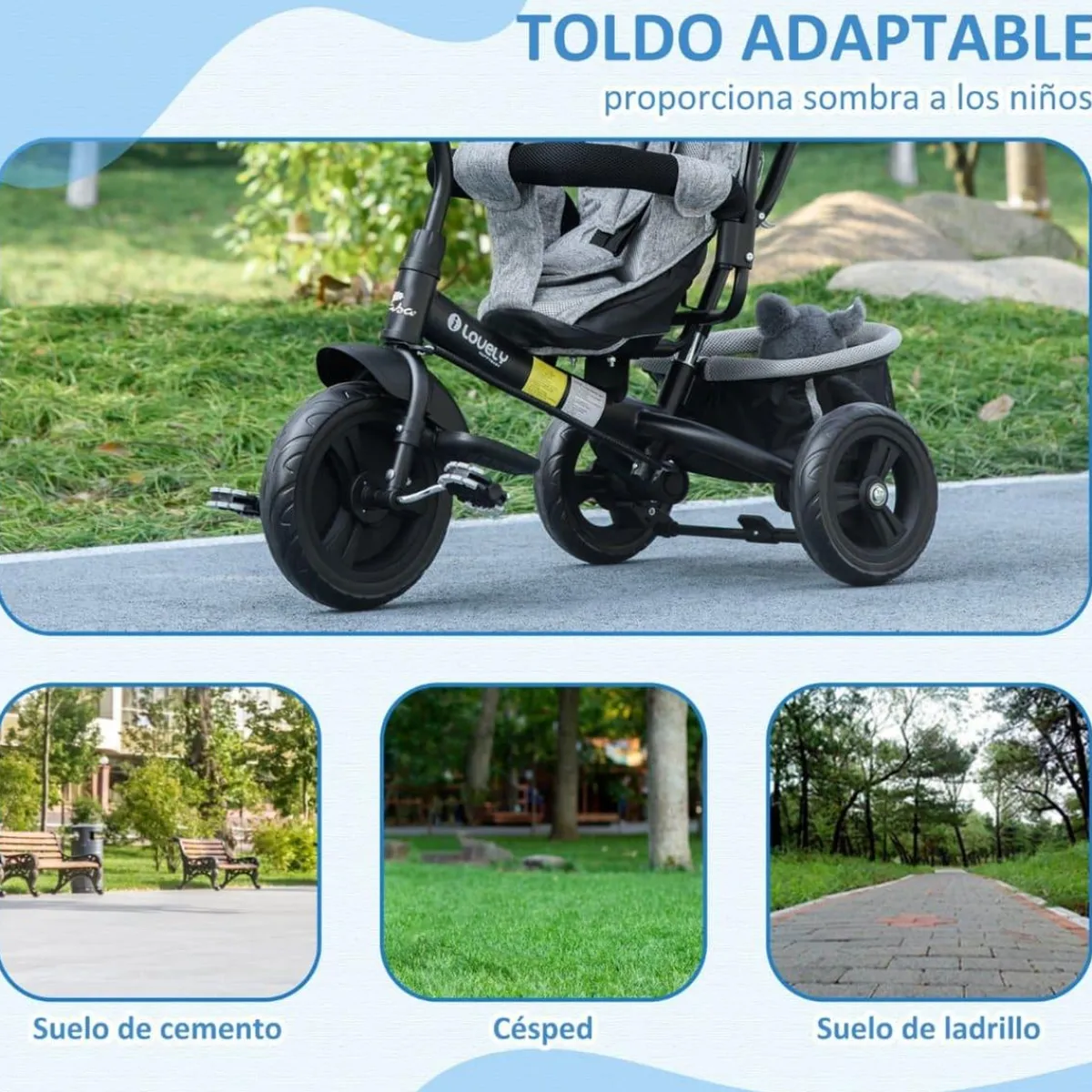 - Triciclo evolutivo Gris*Homcom Clearance