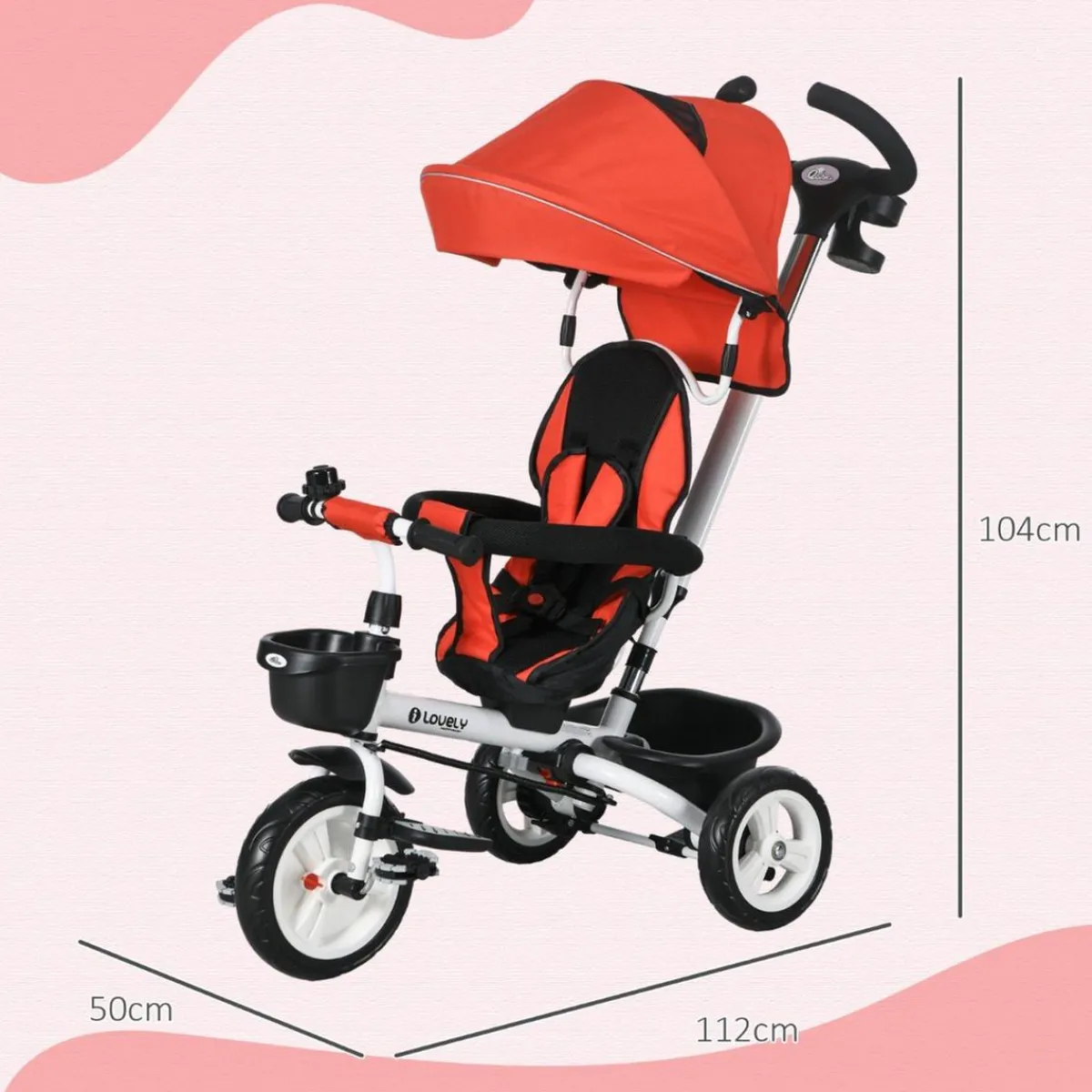 Sale - Triciclo Evolutivo con capota Reflectante - Rojo Motos Y Triciclos