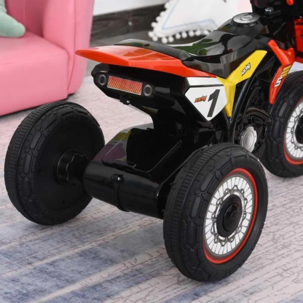 - Triciclo Moto de Montaña Infantil Rojo*Homcom