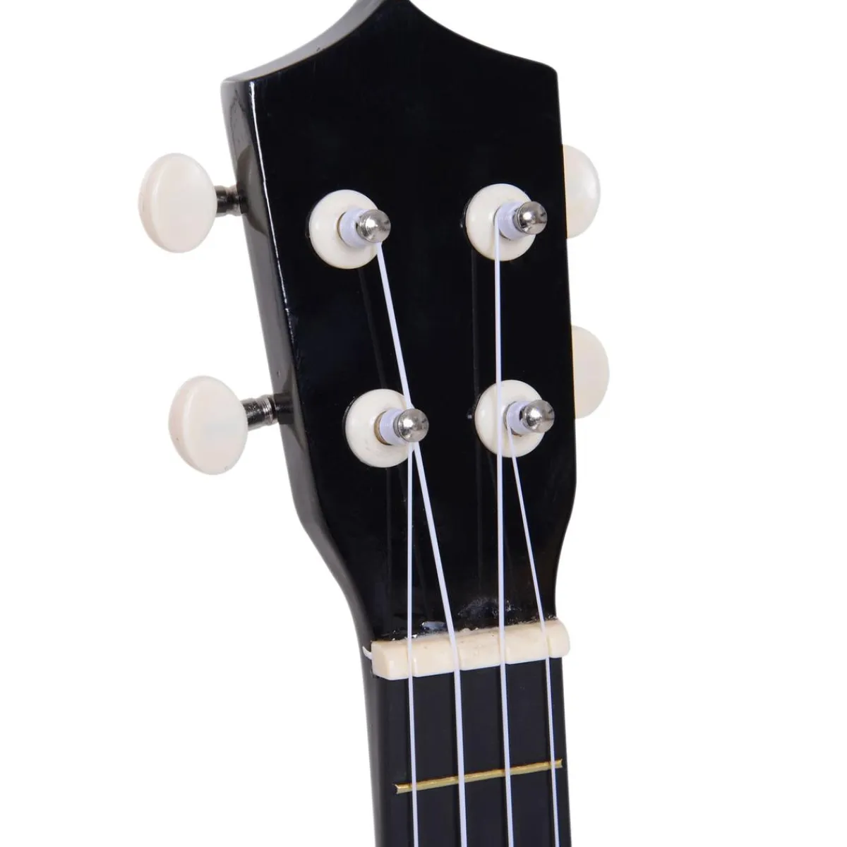 - Ukelele soprano 21" Madera Negro Música|Electrónicos