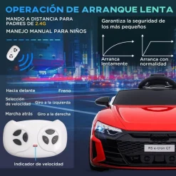 Outlet - Vehículo batería infantil Audi con mando a distancia Vehículos De Batería O A Pedales