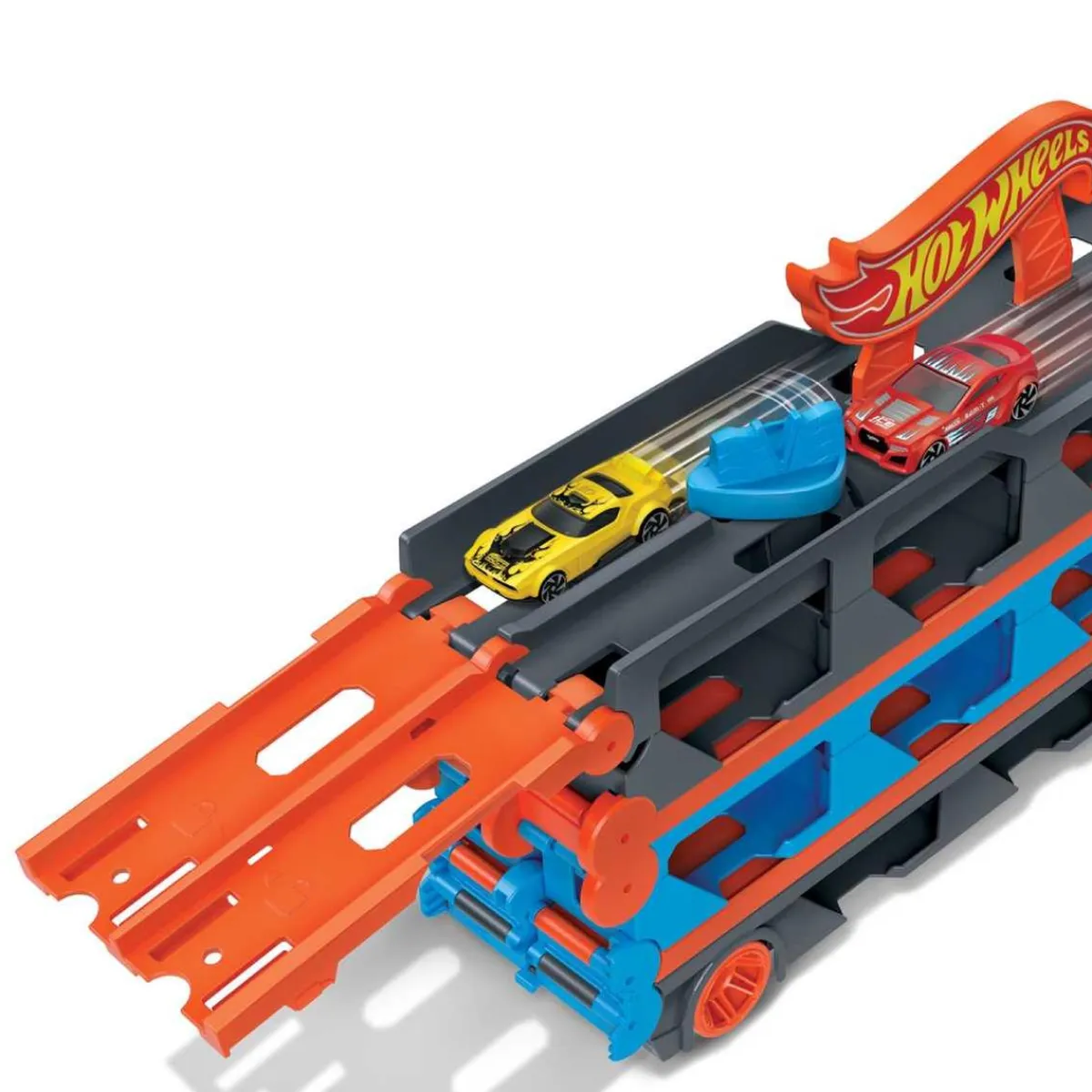 Hot Wheels - Camión de transporte convertible Vehículos Y Circuitos